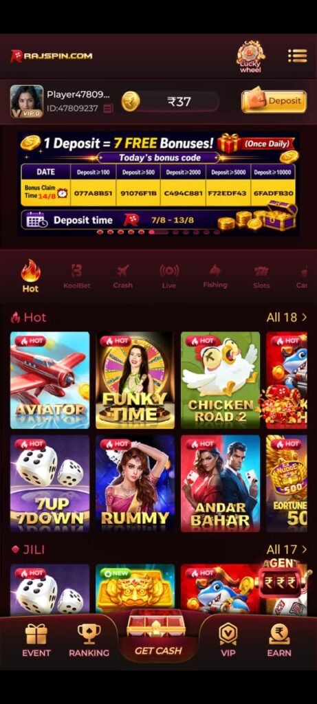 rajspin app